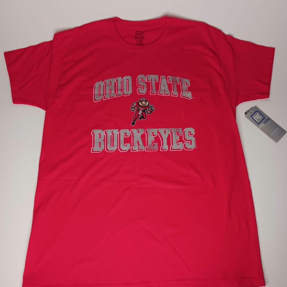 Ohio State Buckeyes College Football t shirt, Brutus, LG, NWT, Red